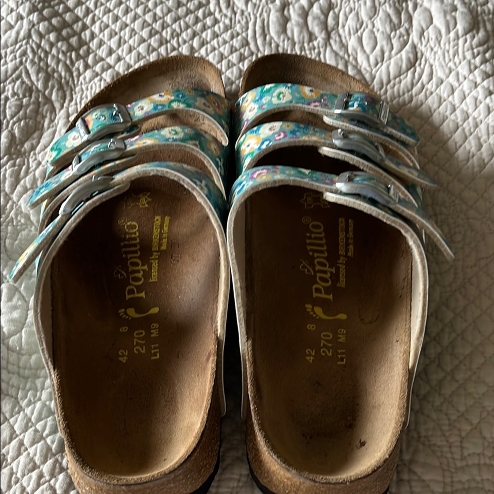 Papillio Blue Floral Sandals